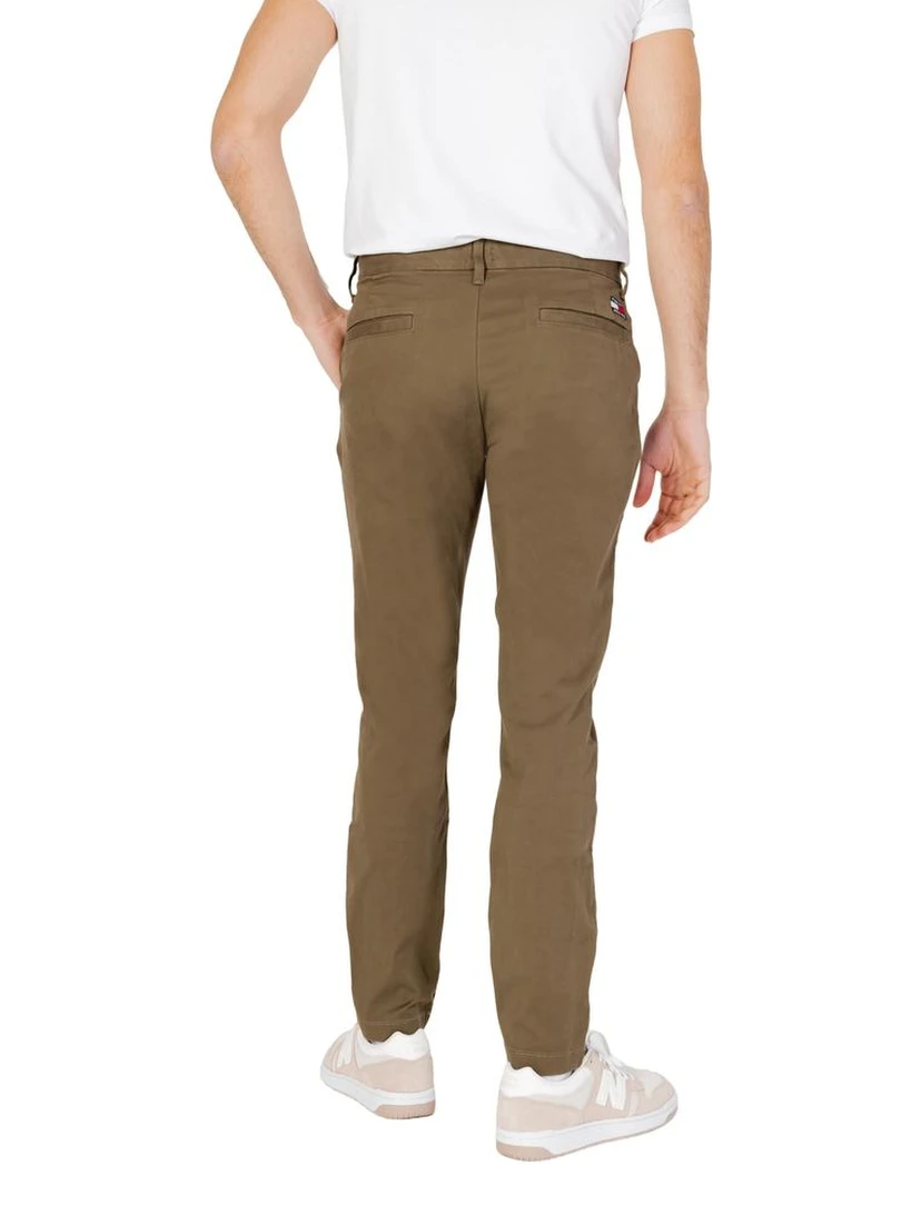 Green Organic Cotton Chino Pants