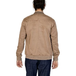 Brown Polyester Bomber
