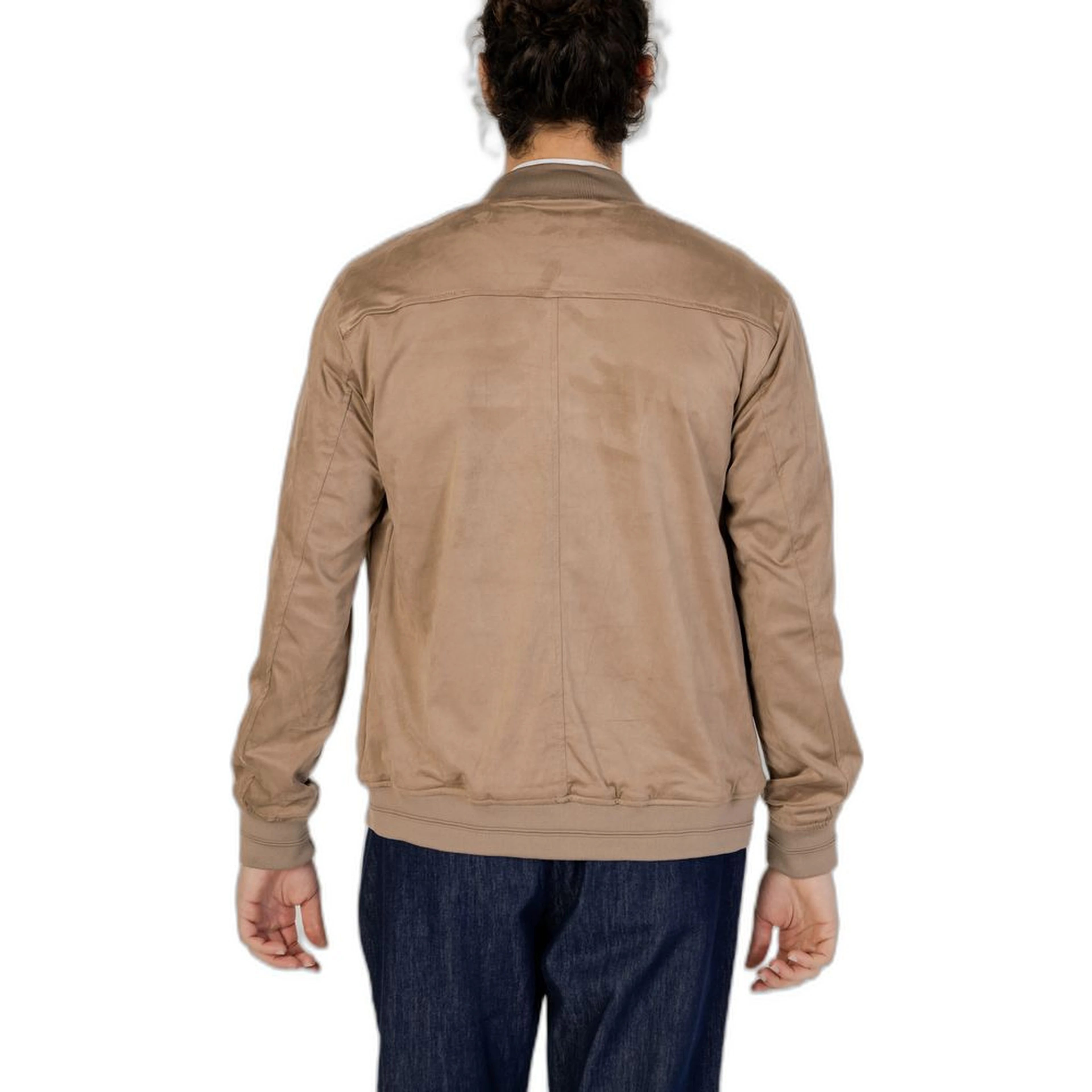 Brown Polyester Bomber