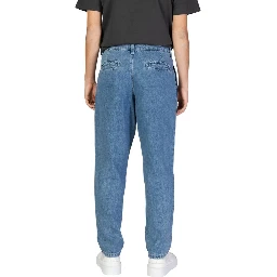 Blue Cotton Relaxed Fit Jeans