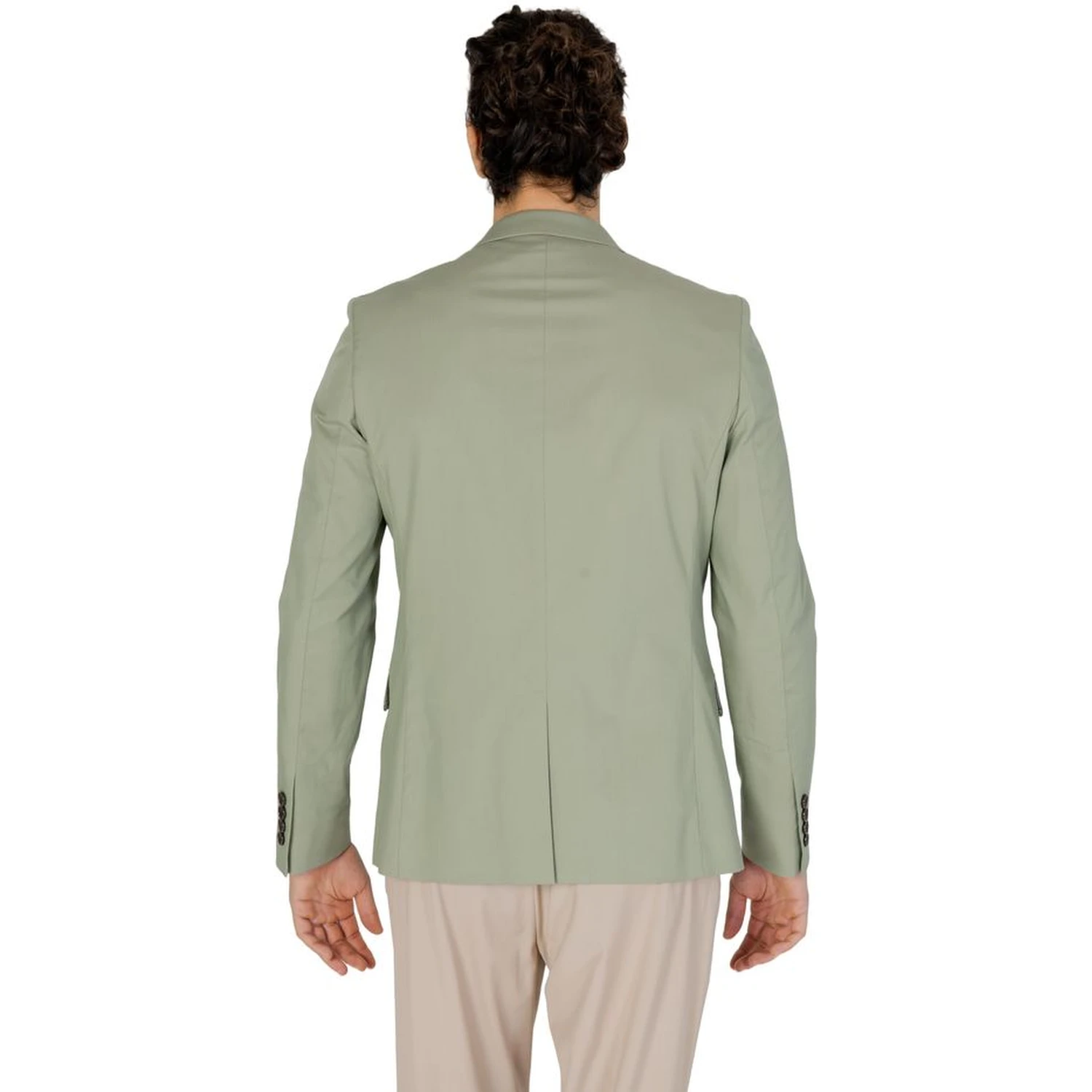 Green Cotton Blazer