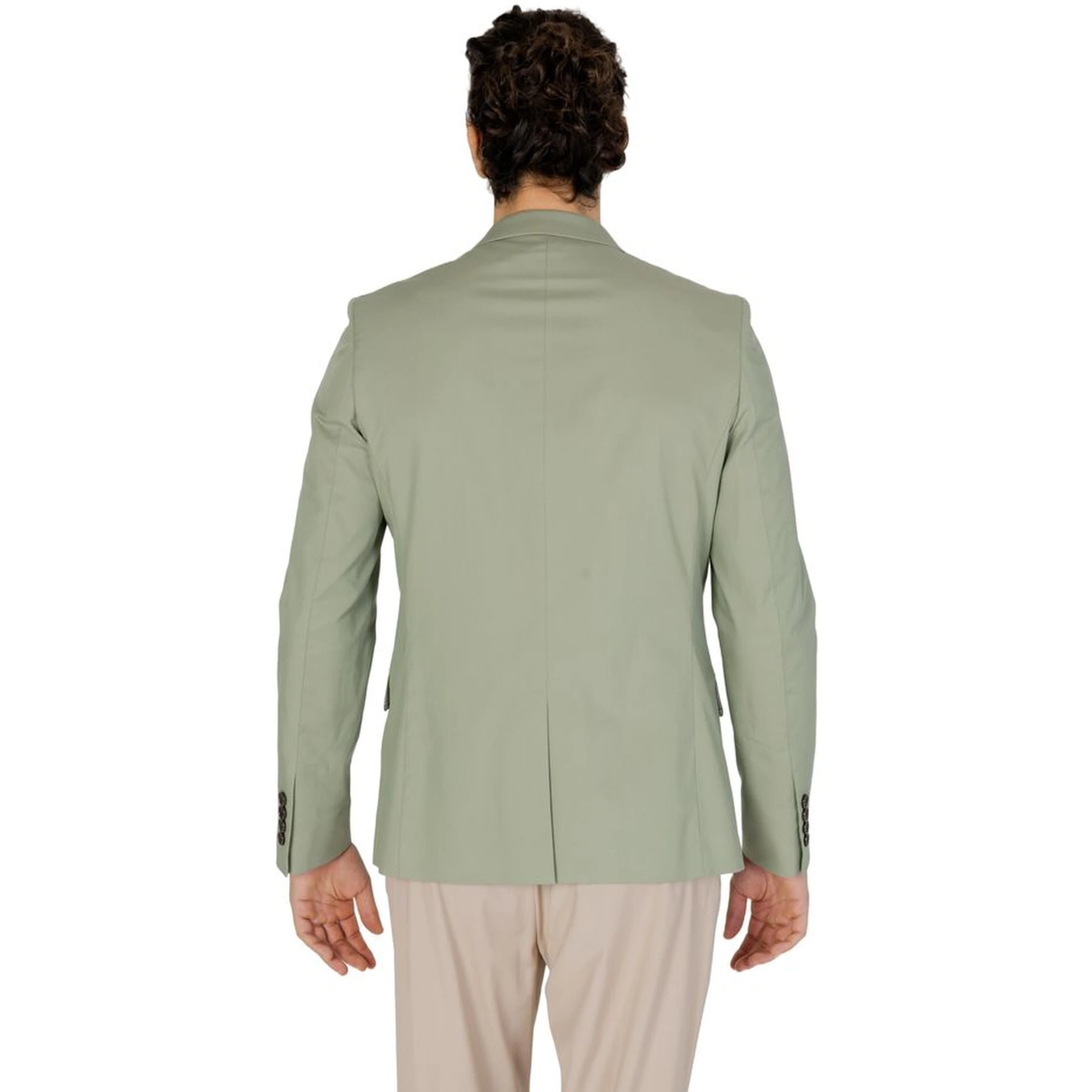 Green Cotton Blazer