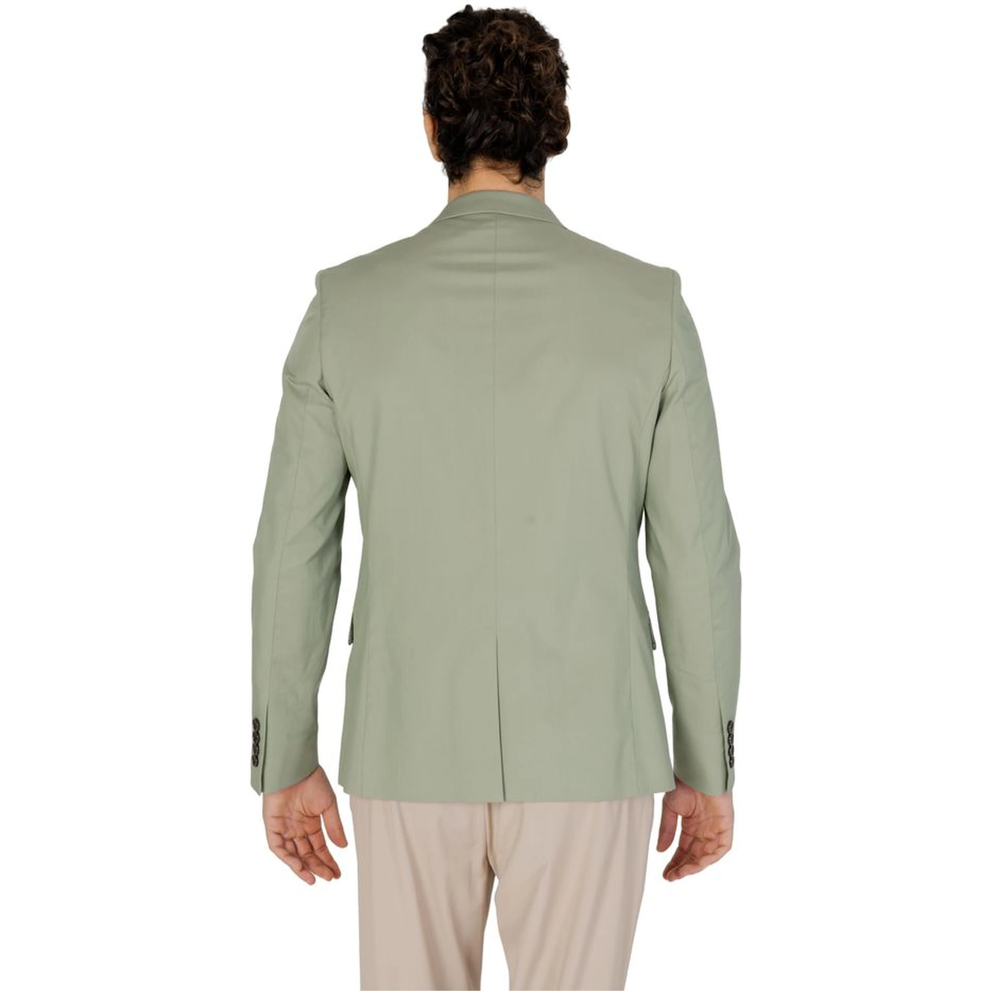Green Cotton Blazer