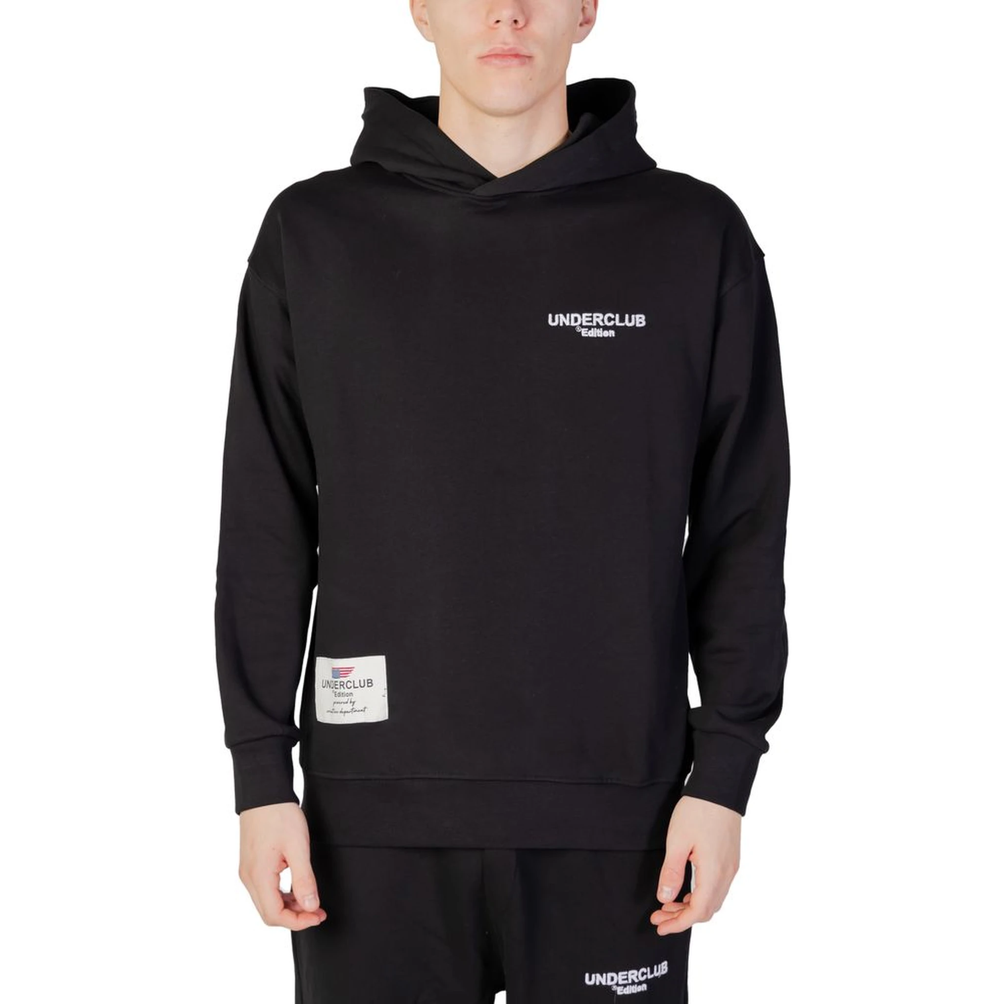 Black Cotton Hoodie
