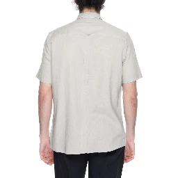 Beige Linen Shortsleeve Shirt