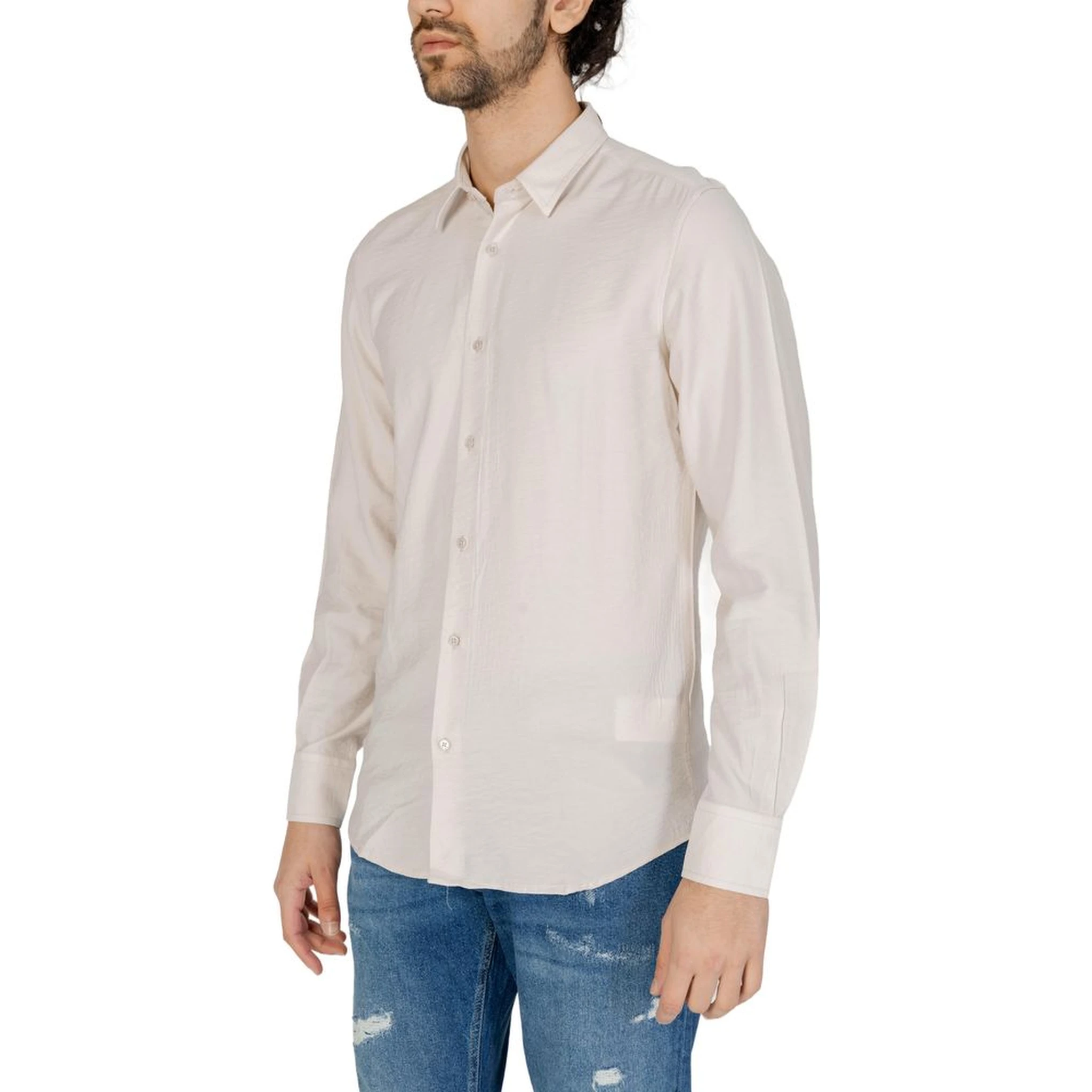 Beige Viscose Shirt