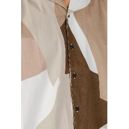 Brown Cotton Shortsleeve Shirt