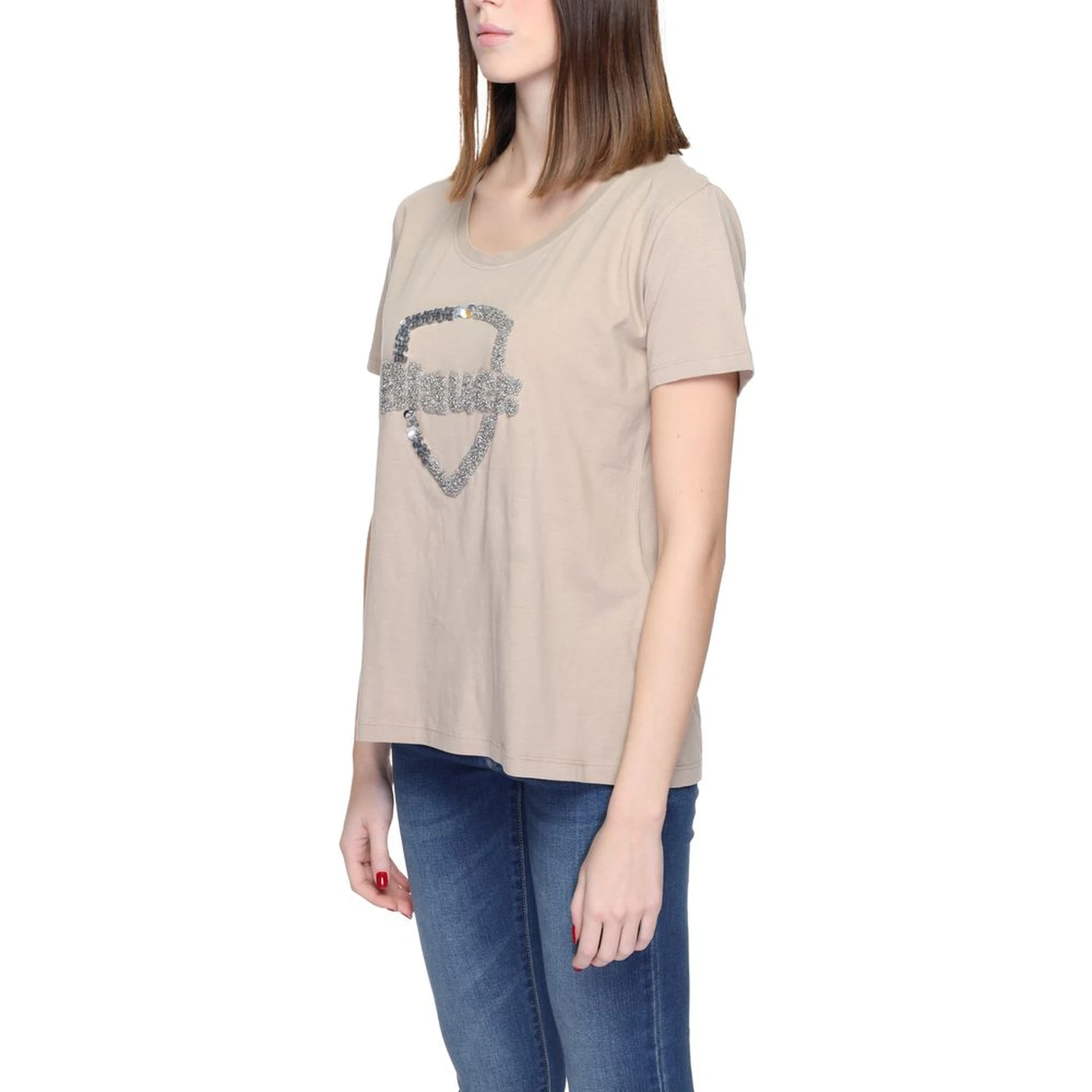 Beige Cotton T-Shirt