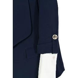 Blue Polyester Blazer