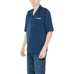 Blue Lyocell Shortsleeve Shirt