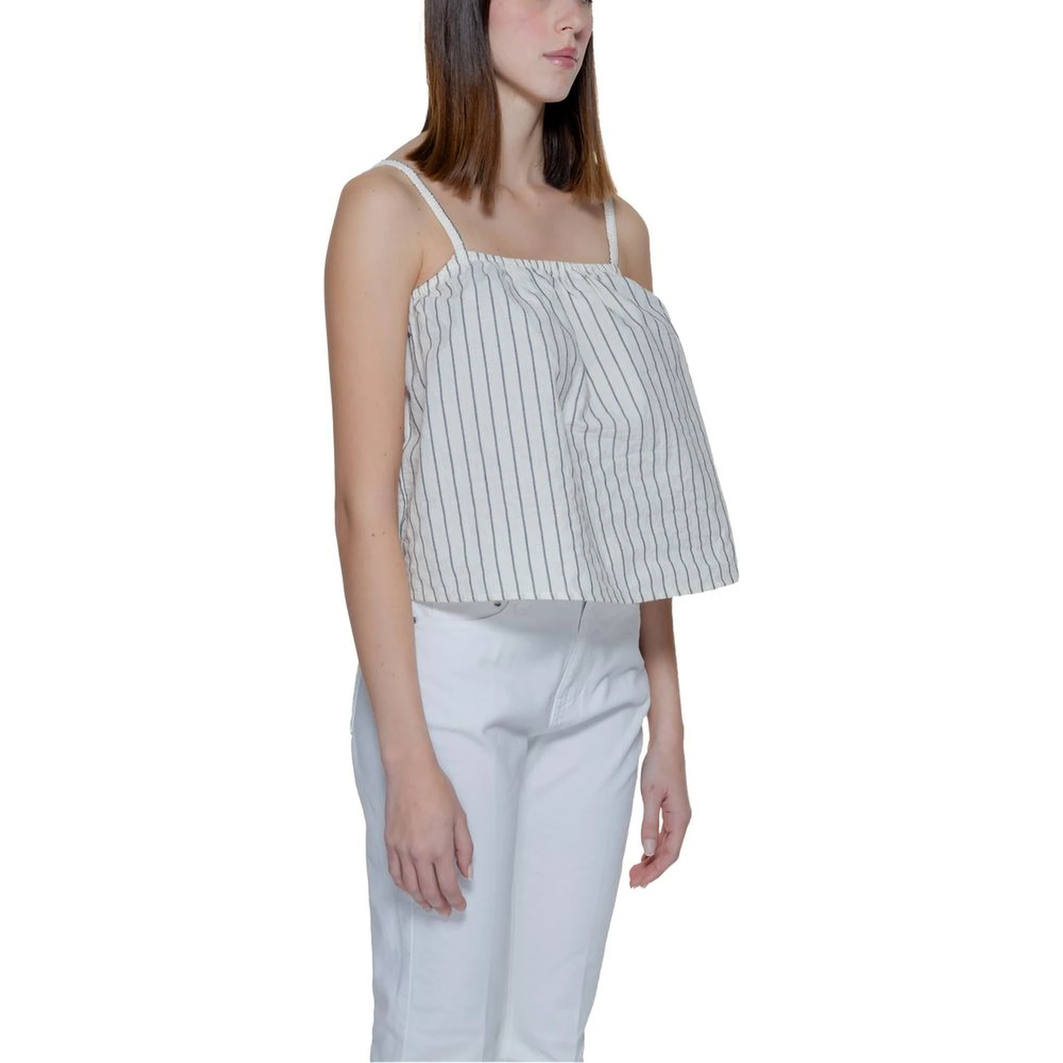 Beige Organic Cotton Tank Tops