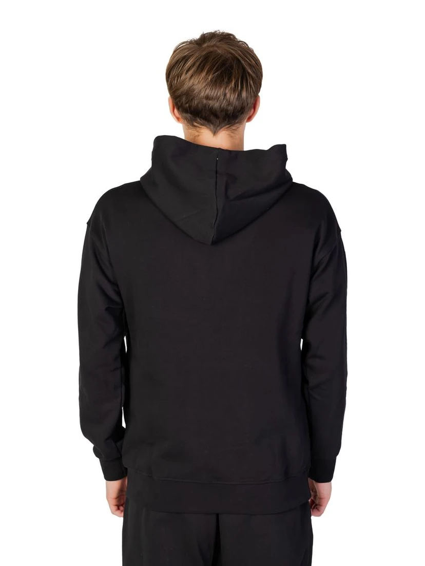 Black Cotton Hoodie