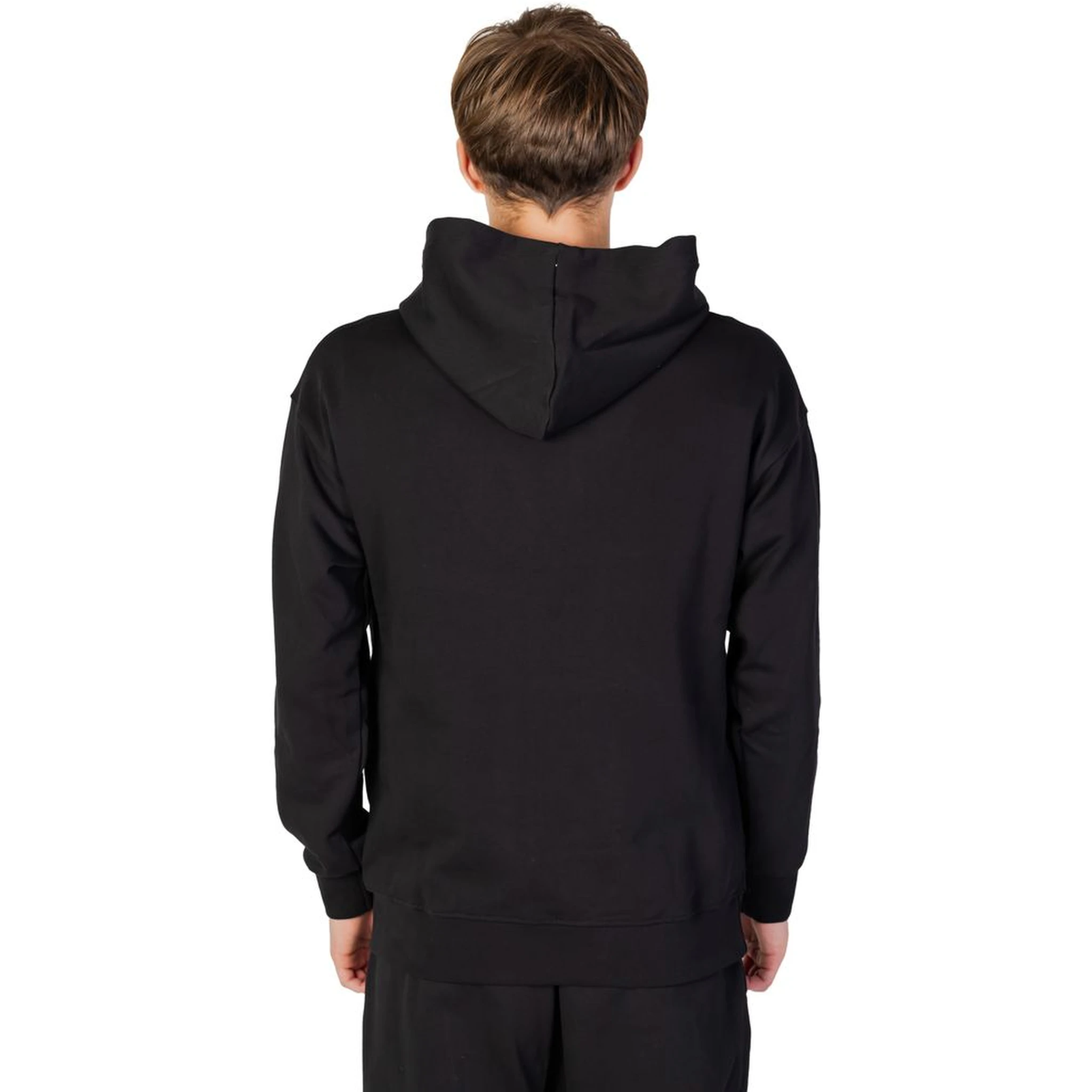 Black Cotton Hoodie