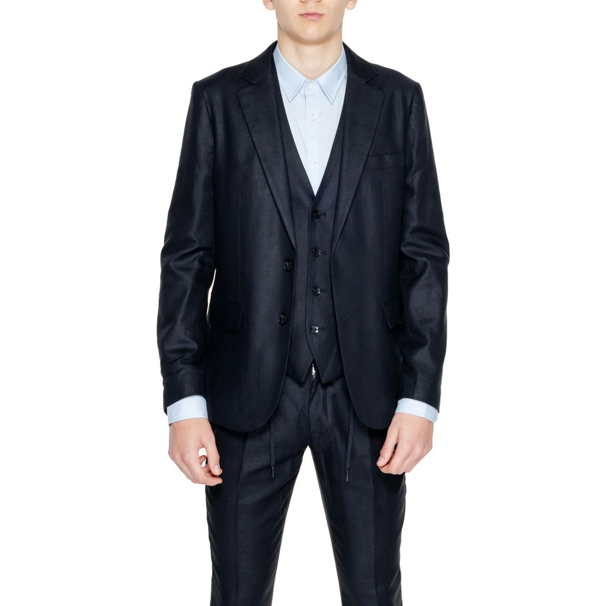 Black Linen Blazer