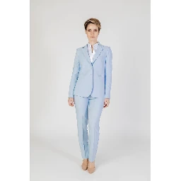 Blue Polyester Blazer