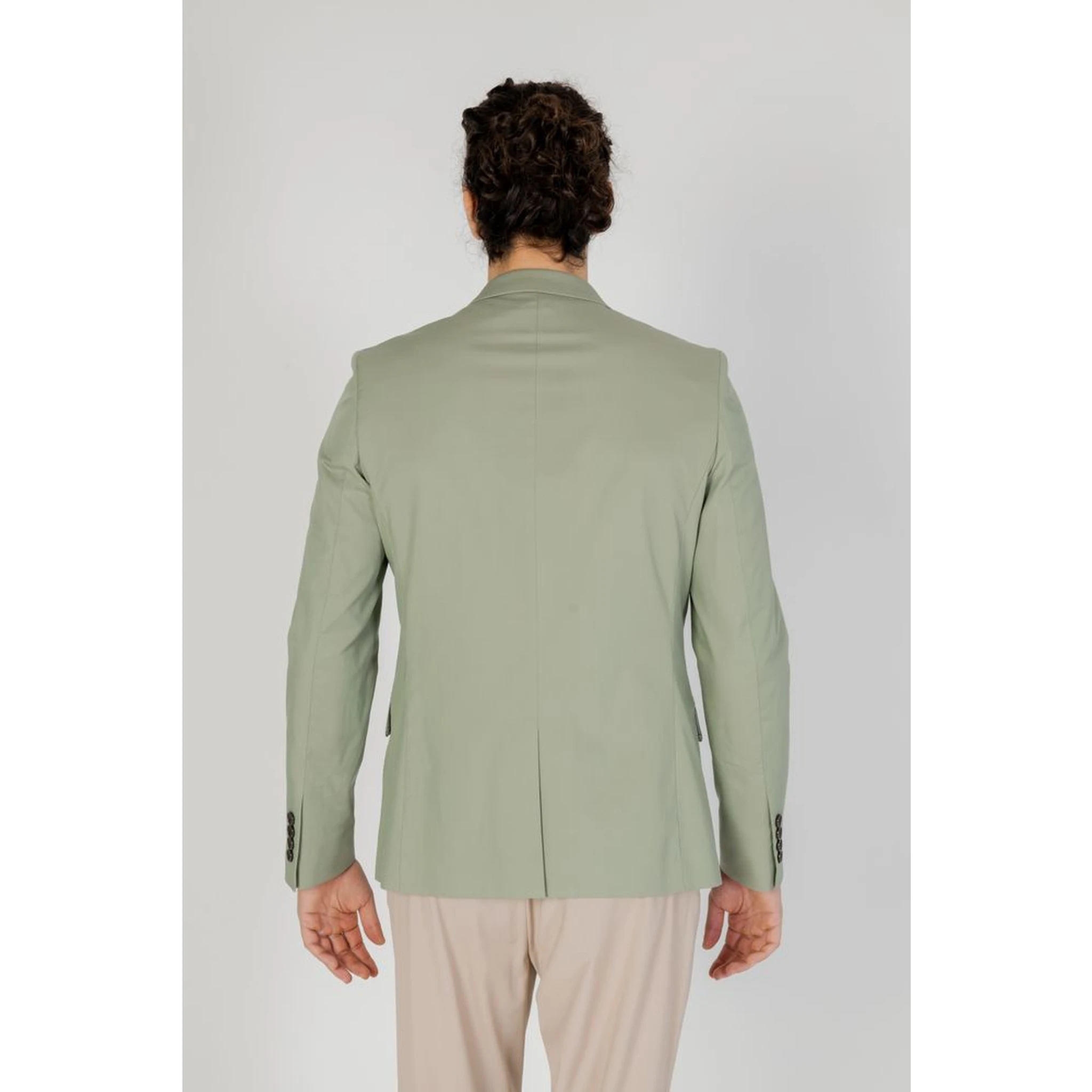 Green Cotton Blazer