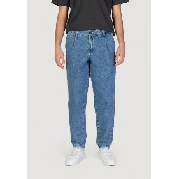 Blue Cotton Relaxed Fit Jeans