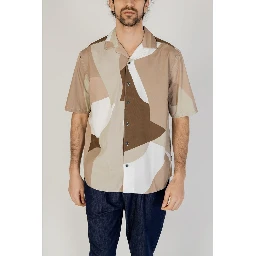 Brown Cotton Shortsleeve Shirt