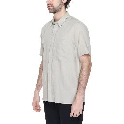 Beige Linen Shortsleeve Shirt