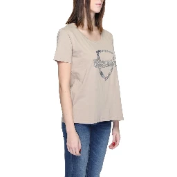 Beige Cotton T-Shirt