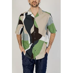 Green Cotton Shortsleeve Shirt