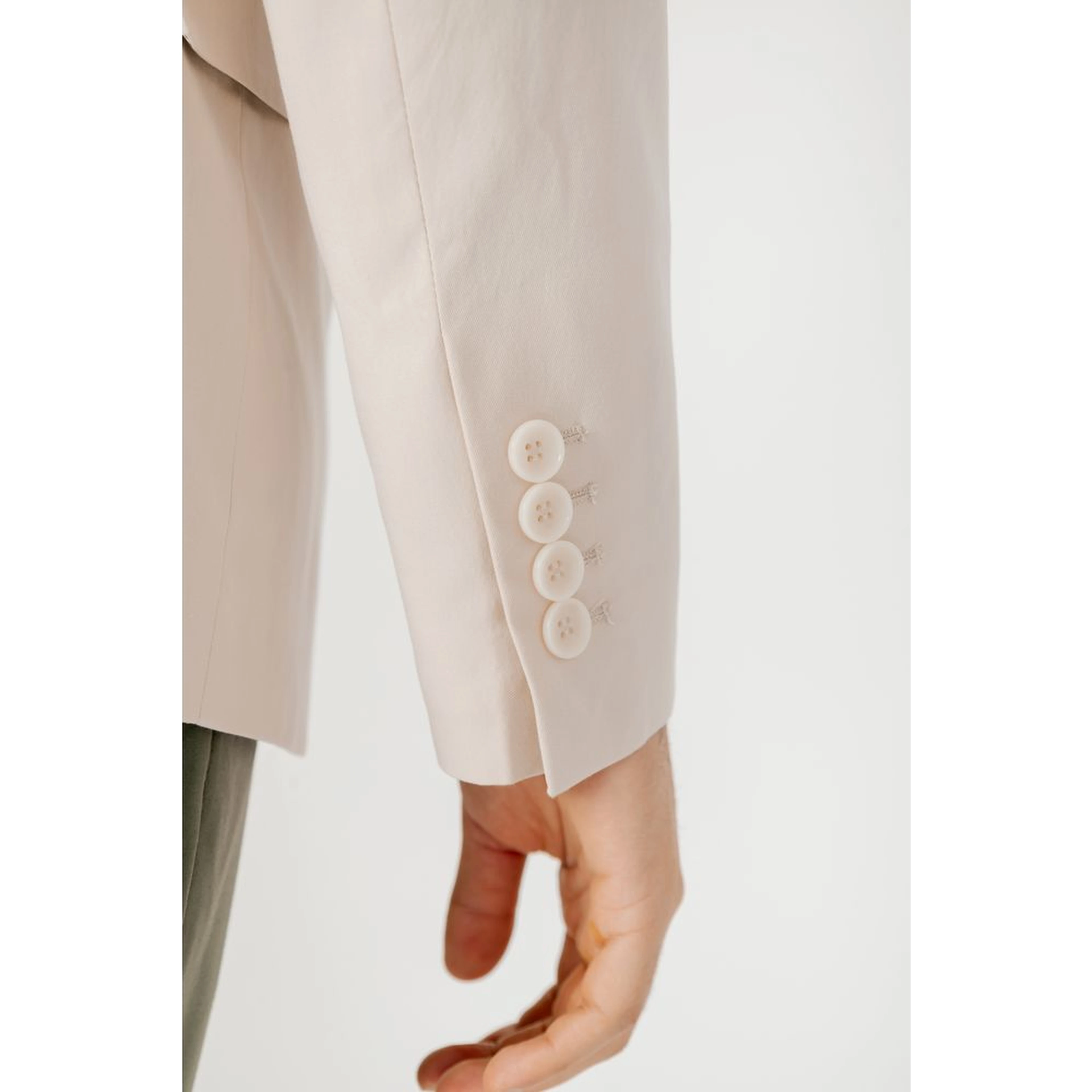 Cream Cotton Blazer