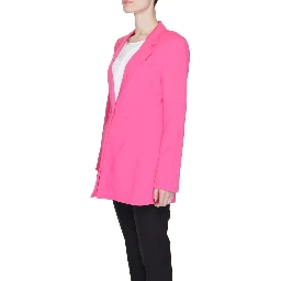 Pink Polyester Blazer