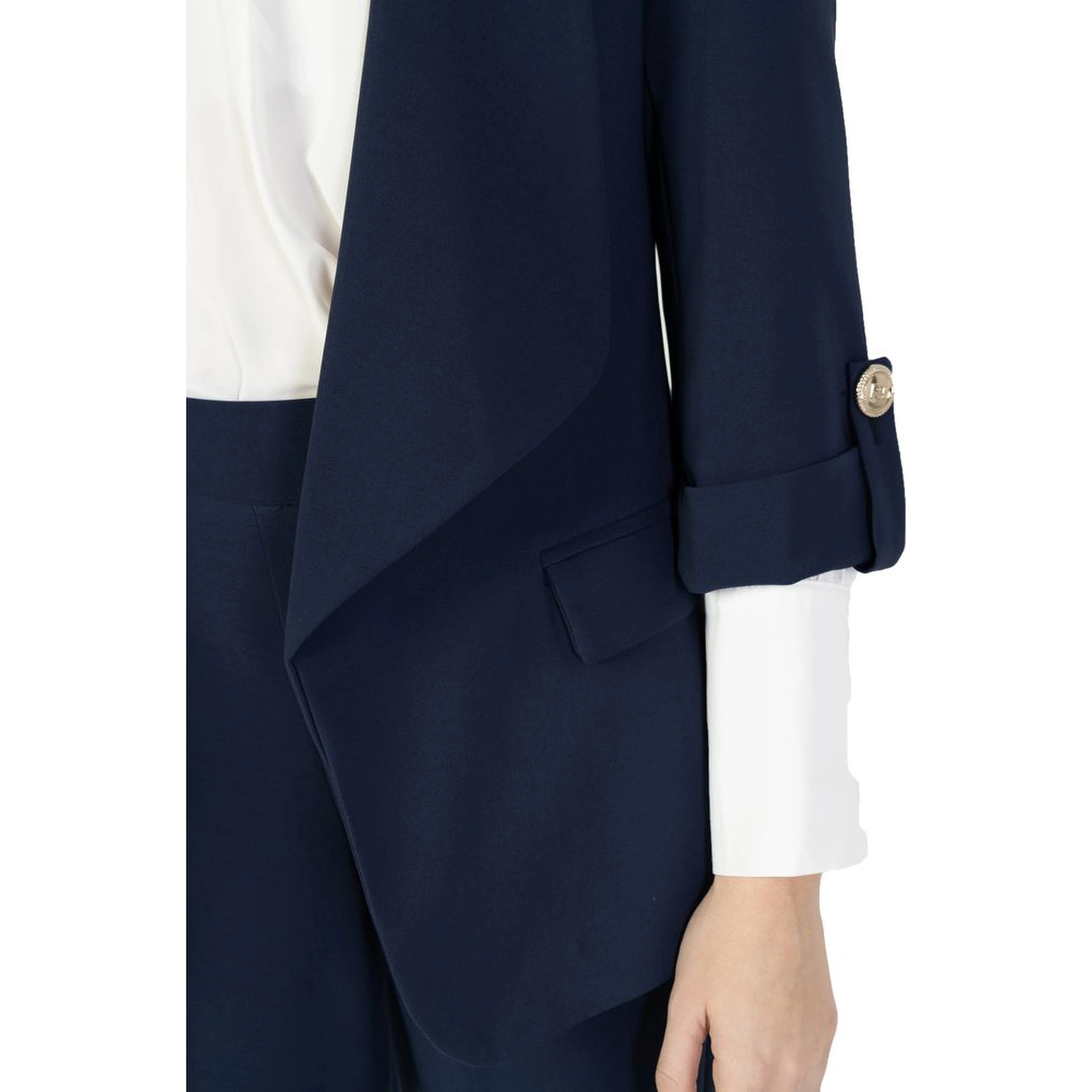 Blue Polyester Blazer