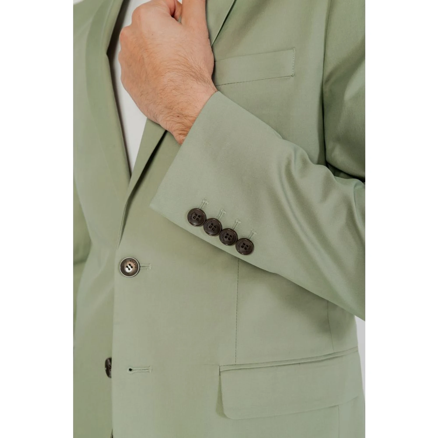 Green Cotton Blazer