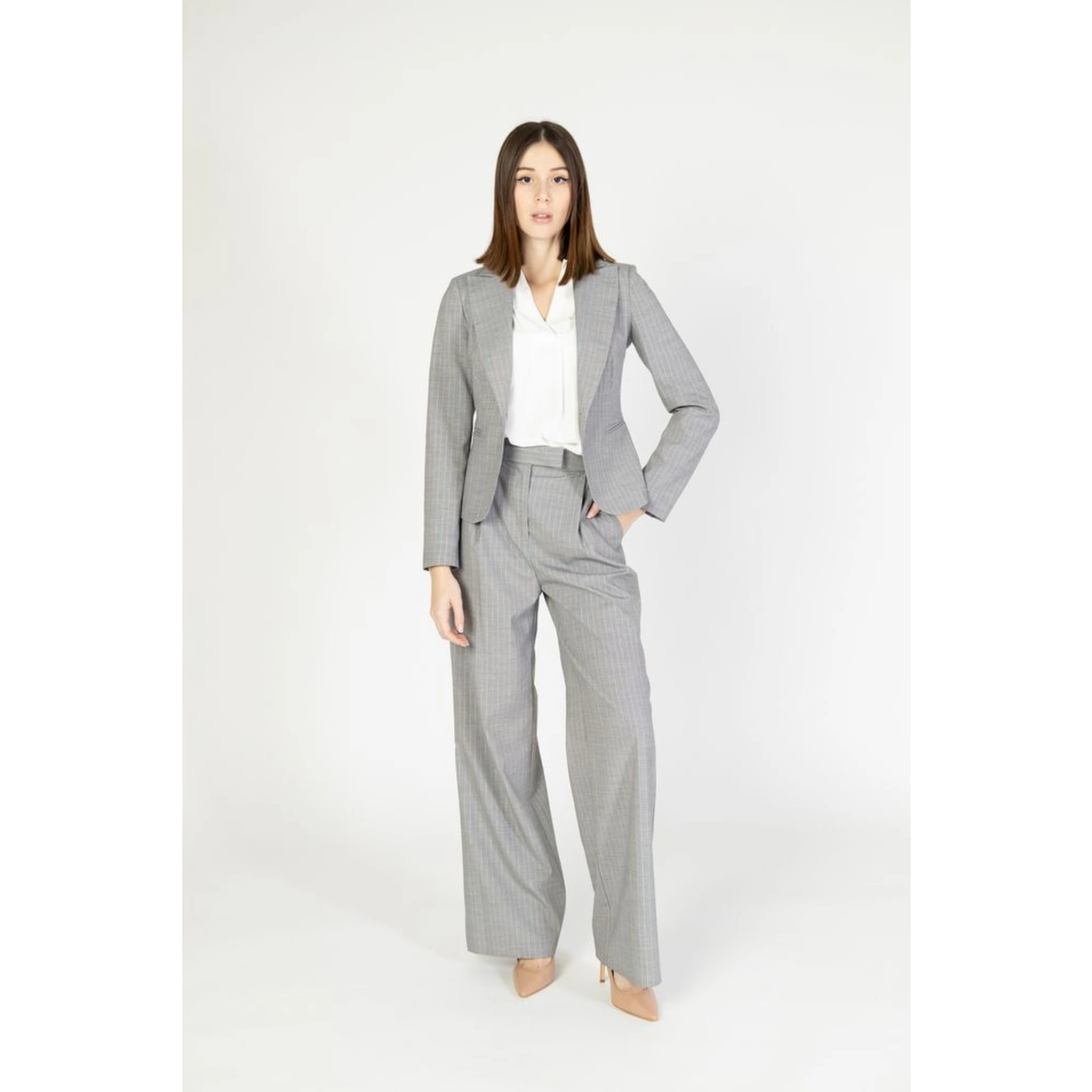 Multicolor Polyester Casual Pants