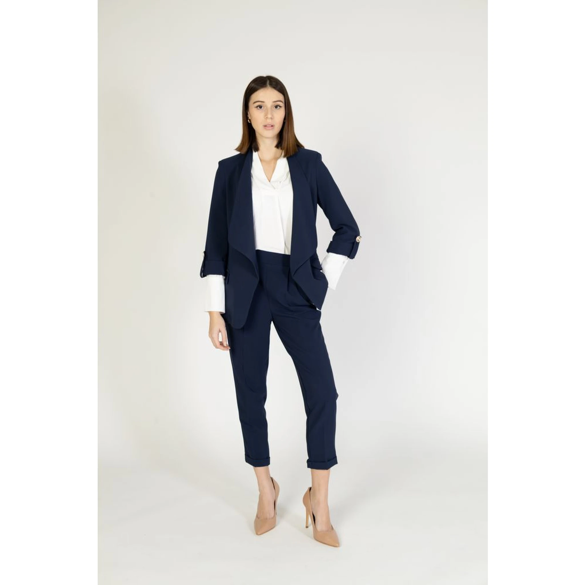 Blue Polyester Blazer