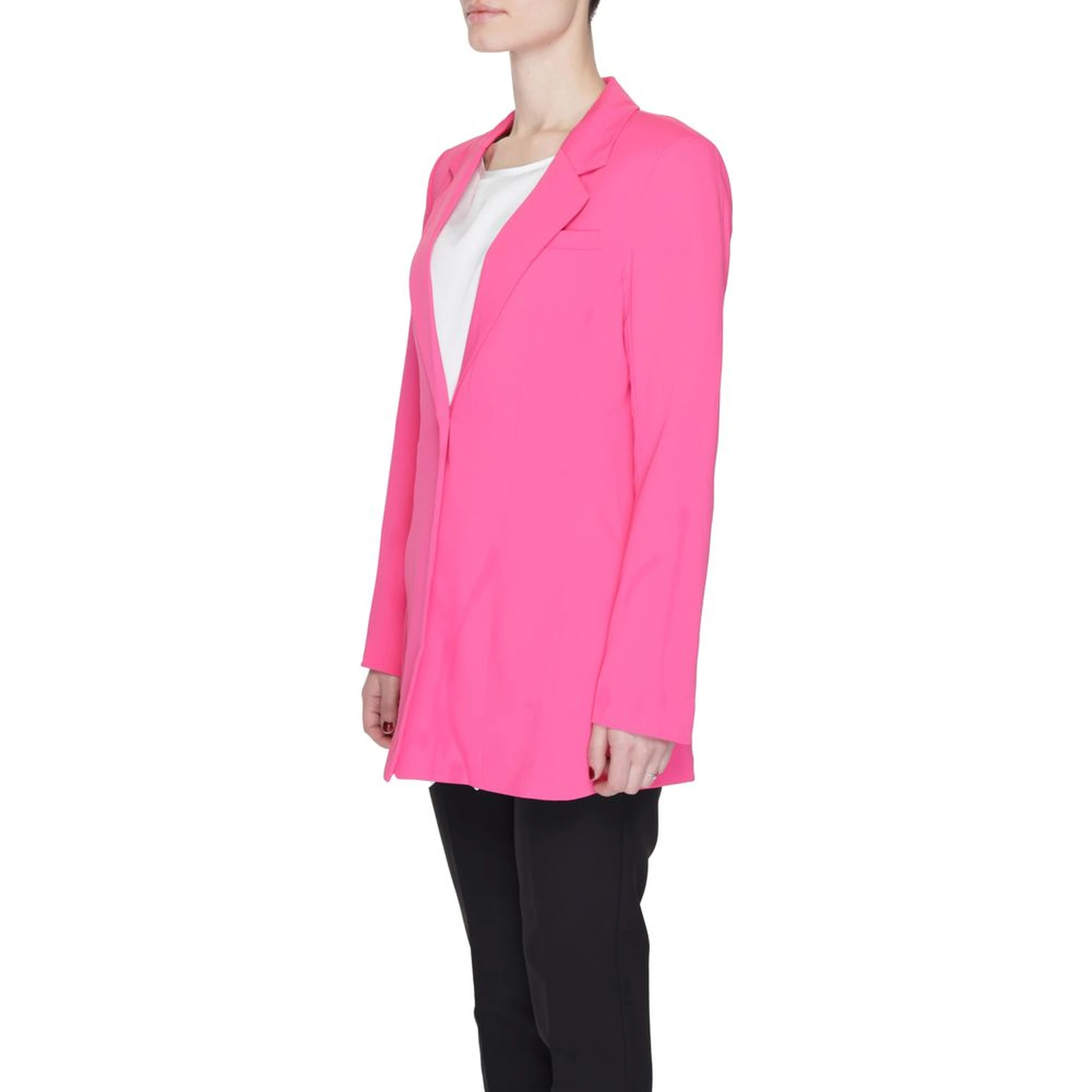 Pink Polyester Blazer