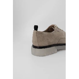 Beige Polyethylene Oxfords And Derbies