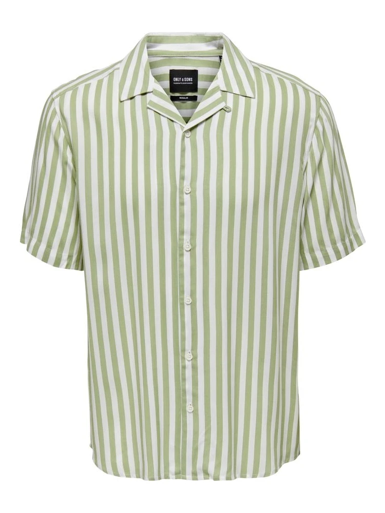 Green Viscose Shortsleeve Shirt