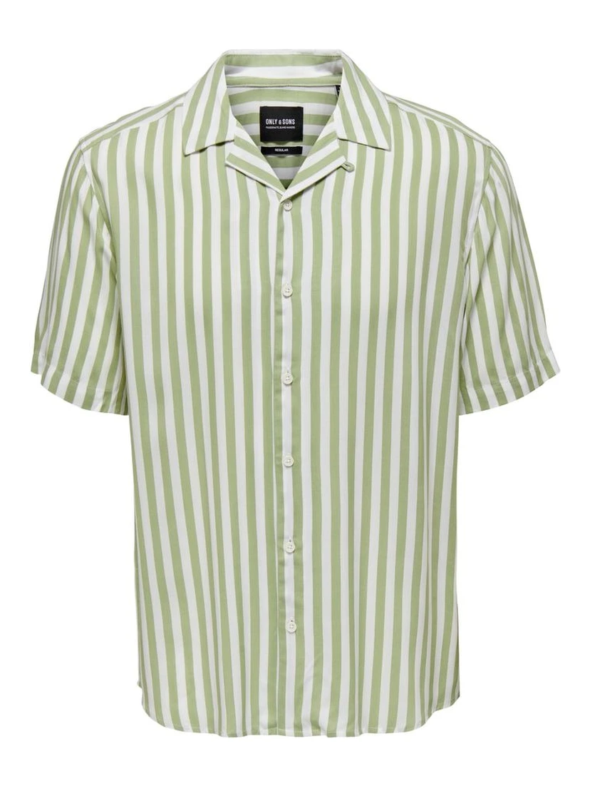 Green Viscose Shortsleeve Shirt