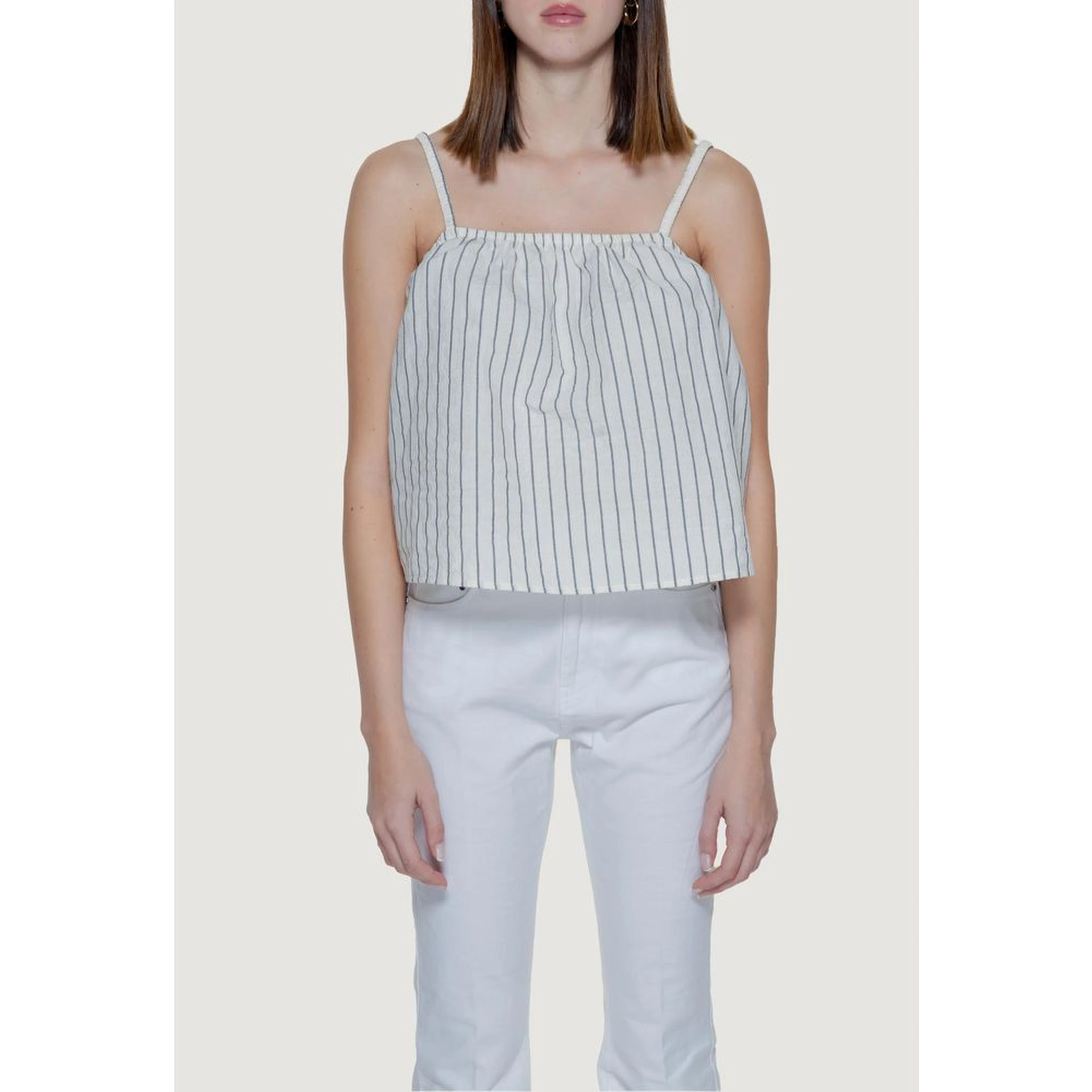 Beige Organic Cotton Tank Tops