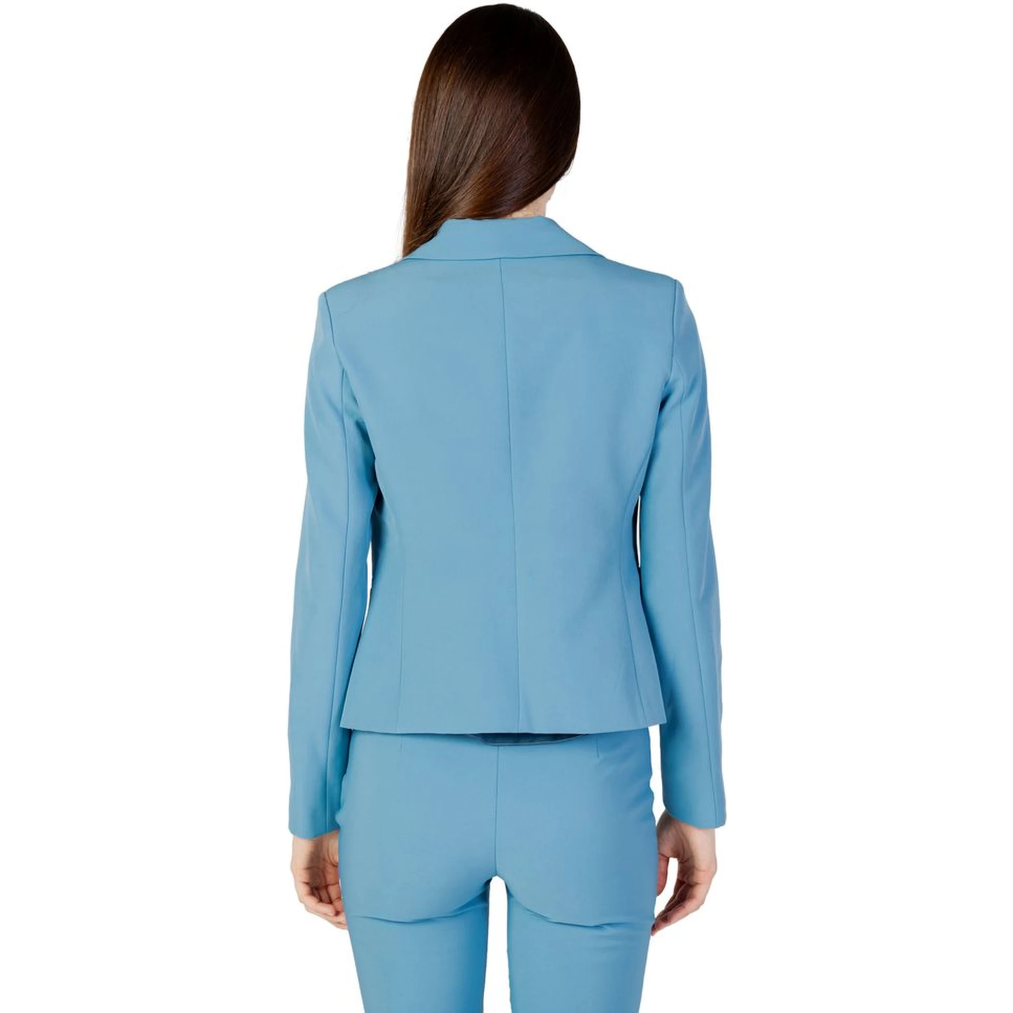 Turquoise Polyester Blazer
