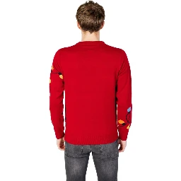 Red Marabou Sweatshirt