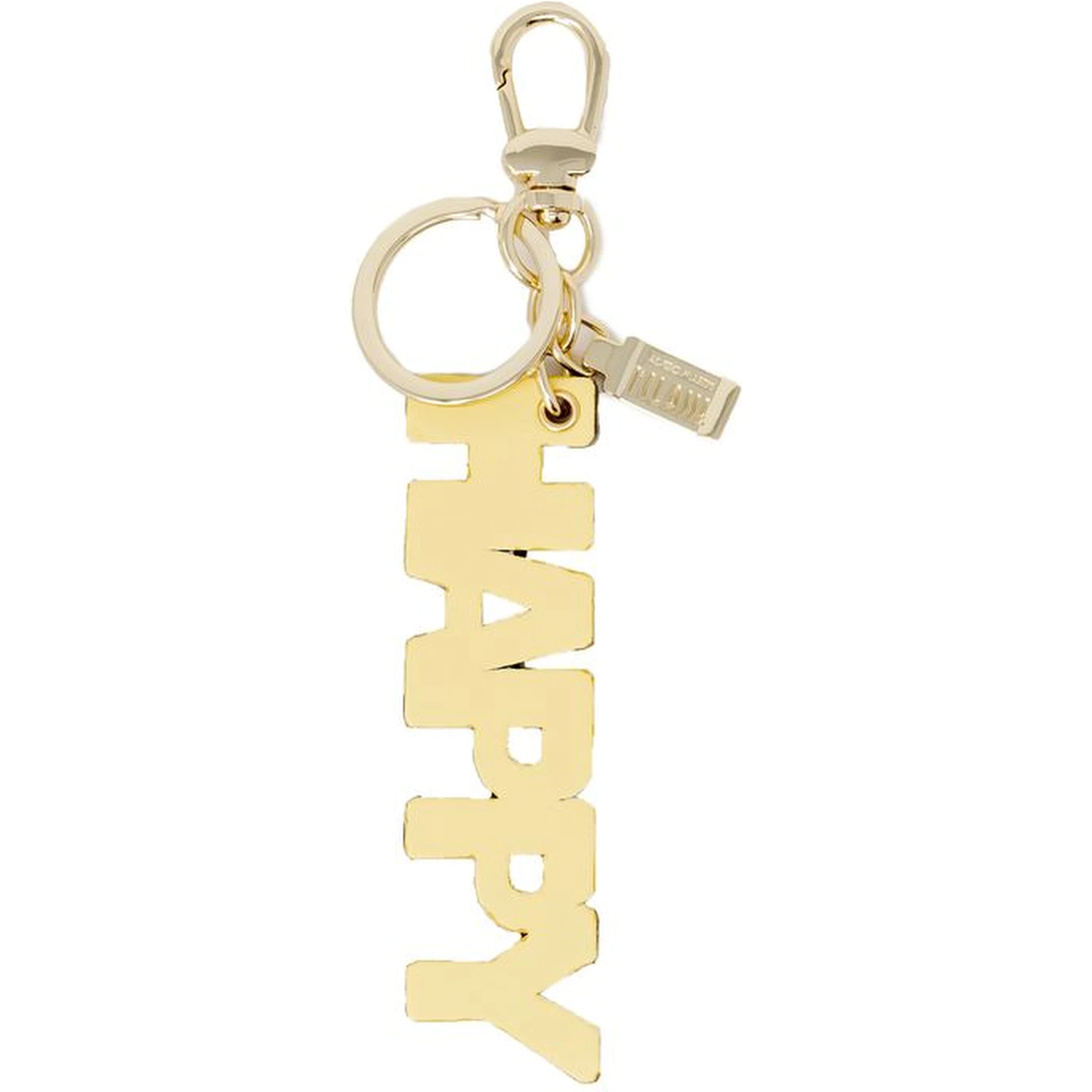 Beige Polyester Keychain