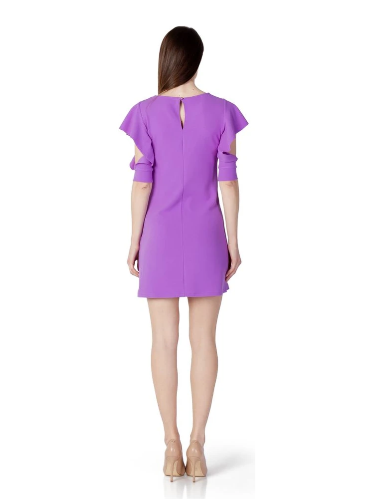 Purple Polyester Midi Dress alternative