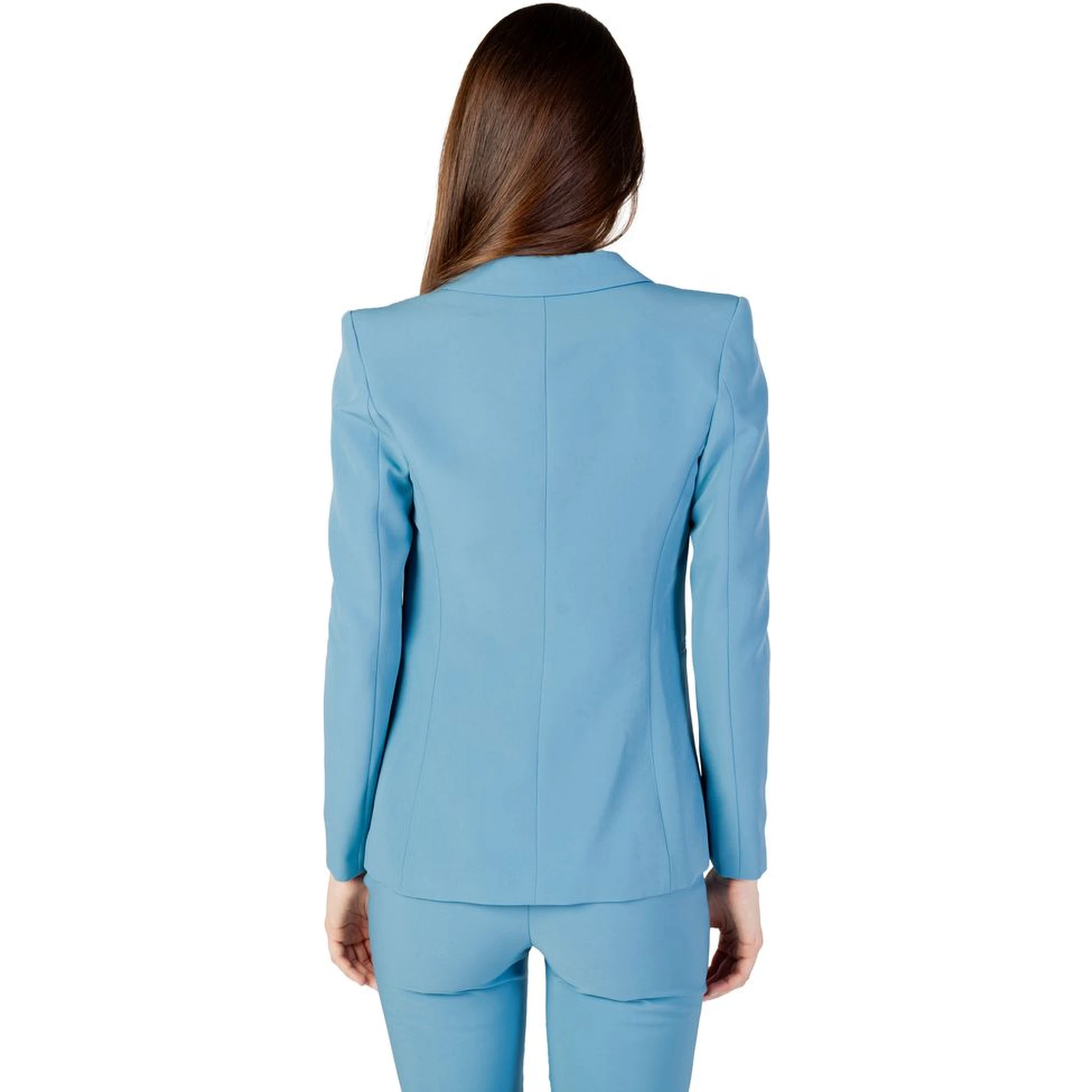 Turquoise Polyester Blazer