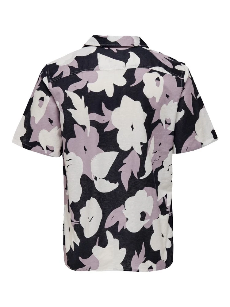 Purple Linen Shortsleeve Shirt alternative