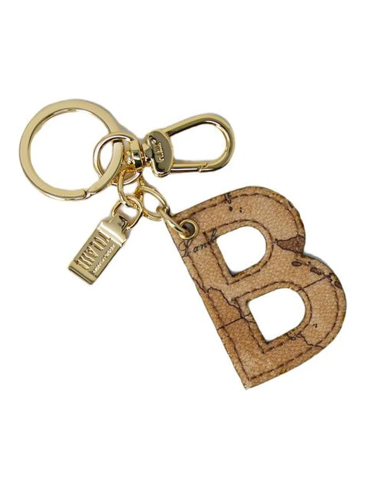 Beige Cotton Keychain