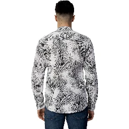 Black Linen Pattern Shirt