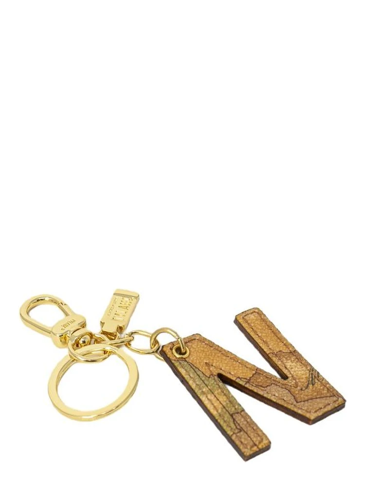Beige Leather Keychain alternative