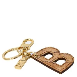 Beige Cotton Keychain