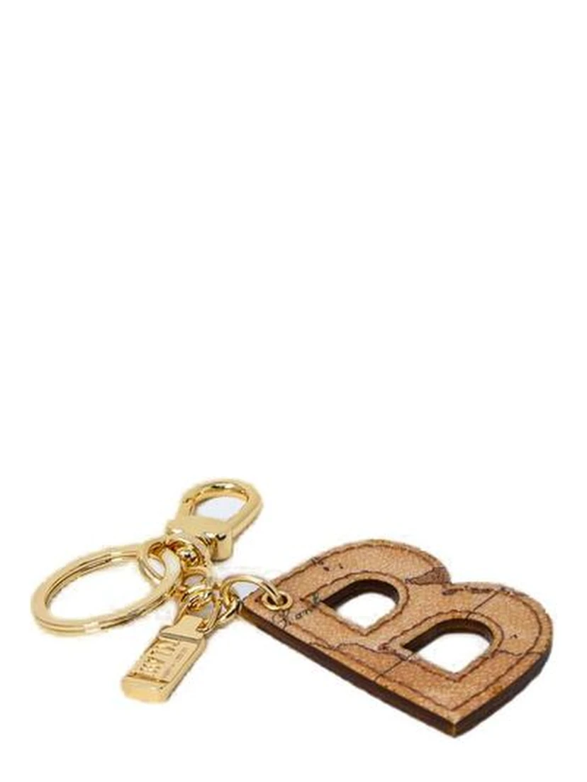 Beige Cotton Keychain