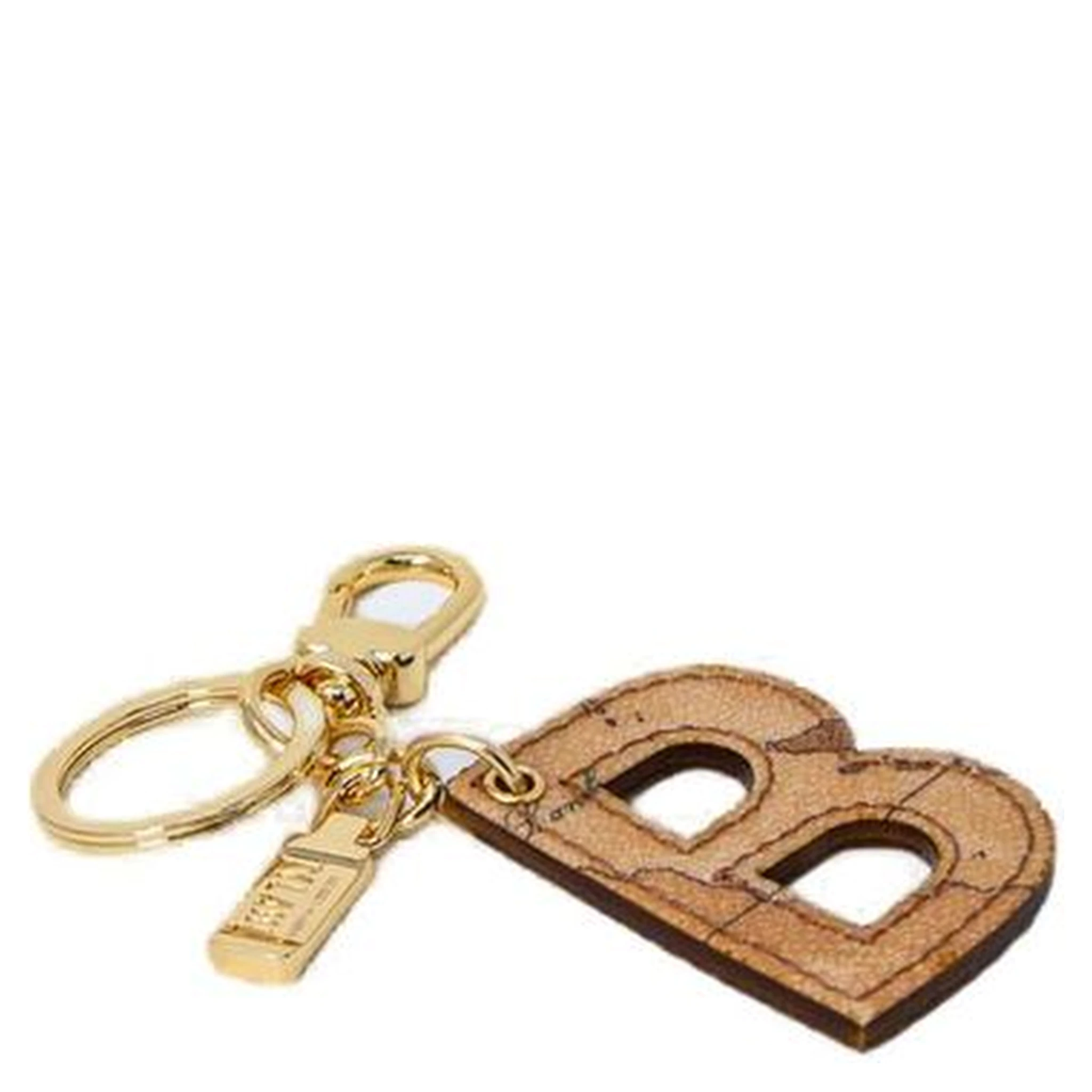 Beige Cotton Keychain