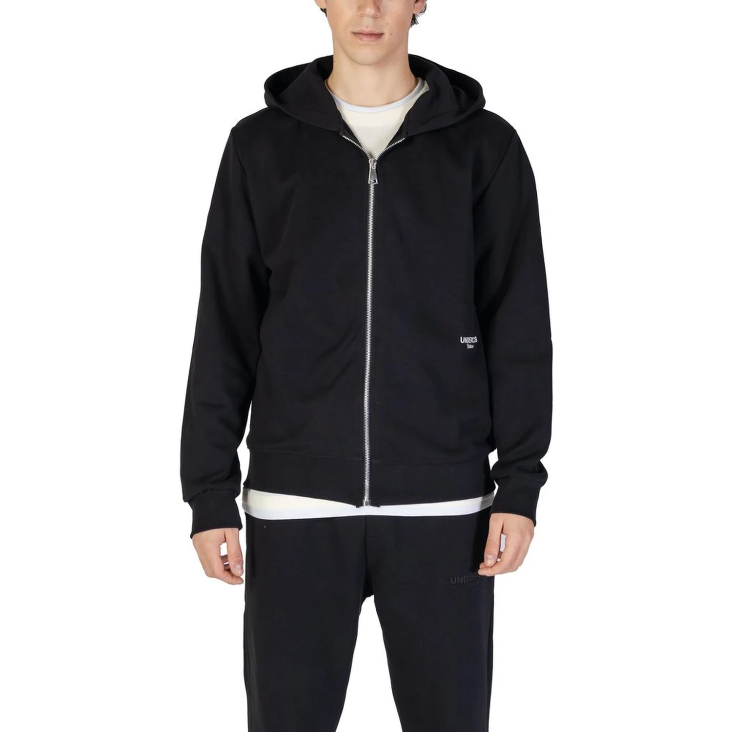 Black Cotton Hoodie