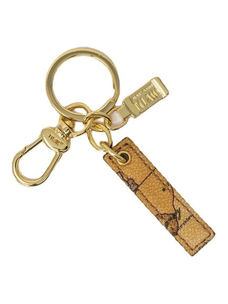 Beige Leather Keychain alternative